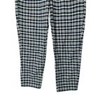 American Eagle  Blue Tan Plaid Mom Jeans Size 12 Short Photo 2