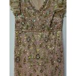 Mac Duggal Embellished Ruffled Cap Sleeve V-Neck Gown Size 12 NWT #10772 Sequins Photo 9