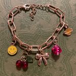 Gold Charm Bracelet with Colorful Charms Photo 0