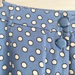 H&M  Skirt 6 Tulip Button Polka Dot Carolina Blue Photo 2