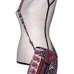 Crossbody purse adjustable strap zip closure credit card ID holder inside Pink Photo 10