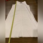 DKNY linen blend Sleeveless White shift long maxi midi dress dress nwt xxl Photo 1