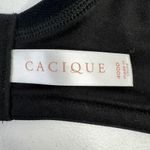 Cacique  Size 40DD Bra Lightly Lined Full Coverage Balconette Black Underwire Photo 10