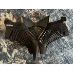 Vince Camuto  Ecroya Black Leather Suede Cage Side Zip Ankle Sandal Heels Size 8M Photo 4