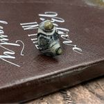 Unique HandCrafted Tumbled Green Moss Agate Bumpy Spot Swirled Oregon Coast Ring Photo 6