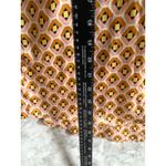 ZARA Women's Button-Down Short Sleeve Shirt, Geometric Print Blouse Top S Photo 4