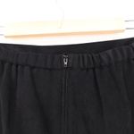 Black Vegan Suede Pencil Skirt Women Holiday Party Office Closet Staple Size 8 Photo 2