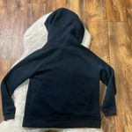 Nike Tech Funnel Neck Hooded Sweatshirt Silver Printed Logo Womens Small Photo 6