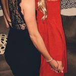 Kohls Red Boho off the shoulder Dress Photo 6