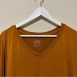 LOGO By Lori Goldstein LOGO Lori Goldstein Layer T-Shirt Womens Size 2X Asymmetrical V-Neck Orange Photo 4