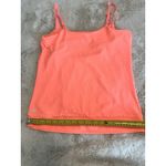 Fabletics  Tank top Neon bright Coral Pink Size Small Built in bra Adjustable Photo 7