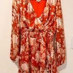 Kori Floral Dress in Orange and Golds Photo 0