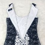 Guess  Black White Lace Bodycon Mini Dress‎ Sleeveless Short Sexy Fitted Size 0 Photo 9