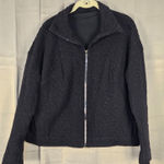 Lululemon  Womens Black Rippled Full Zip Jacket 6 Photo 0