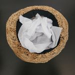 Women's Crochet Bucket Hat One Size Women's Brown Woven Sun Hat Photo 3