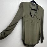 Babaton Silk Top womens XXS Relaxed Workwear Office Career Quiet Luxury Flaw Photo 4