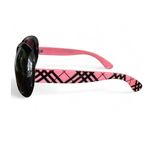 Carolina Lemke Sunglasses Oversized Black Frame Pink Arm Fashion Eyewear Photo 4