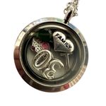Floating Charm silver tone Locket necklace Photo 8