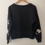 Sanctuary Embroidered Quilted Crewneck Sweater Photo 3