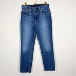 Modern American Lafayette Narrow Mid Rise Slim Crop Jean Santa Fe Size 25 Blue Photo 3