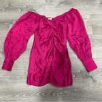 RococoSand Pink Scarlet Gathered Satin Mini Dress NWT Photo 2