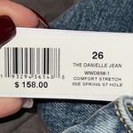 We Wore What Women's 26 Danielle Vintage Straight High Rise Jeans Distressed New Blue Photo 8