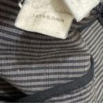 Les Copains Women’s Size 40 4 Gray Black Pinstriped Cigarette Trousers Pants Photo 7