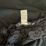 Cable & Gauge  Lace Eyelet Top Short Sleeveless Black Top Size Medium Photo 5