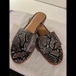 Halston Snake Print Slide Sandals Photo 0
