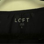 Loft  Strawberry Print Shirred Puff Sleeve Scoop Neck Top Size S Photo 6