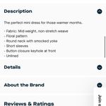 A Piece Apart Deia Mini Dress Mango Bouquet Size M Photo 4