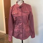 Loft Dusty Rose Pink Lightweight Cotton Utility Jacket Women’s XS Extra Small Photo 2
