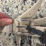 Vince Camuto  Cream and mother of pearl buckle  Belt Photo 5