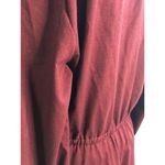 Andrew McCallum Burgundy Button Up Shirt Dress Long Sleeve Collared Vintage 16P Photo 8
