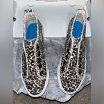 blowfish  Natural Pongo Cat Canvas Fray Distress Cheetah Tennis Shoes NEW Sz 8.5 Photo 5