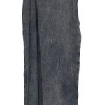 Pull & Bear Grey Ribbed Maxi Dress size Large Bodycon Mineral Wash Sleeveless Gray Photo 0