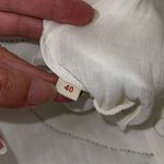 The Plavate Womens Pleated Long Sleeve Buttoned Emily Off Dress White Size Small Photo 9