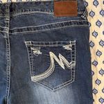 Maurice's Maurice’s 16 Women's Blue Jeans embroidered pockets whiskered straight Photo 9