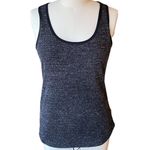 CAbi Charcoal Gray Flecked Black Racer Back Tank Top ~ Women's Size SMALL Photo 1