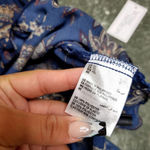 Morgan Taylor  Blue Floral Button Front Tiered Dress Photo 3