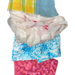 Vintage Scarf Lot of 5 | Floral, Abstract, Plaid & Sheer Styles | Mixed Fabrics Photo 0