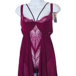 Lavish Escante Teddy Doll Of  Lace With Sheer Overlay Photo 2