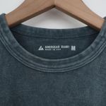 American Giant Mens T Shirt Size M Mineral Wash Gray Cotton Made in USA Green Size M Photo 2