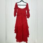 Spell And The Gypsy Collective Clementine Mermaid Off The Shoulder Dress NEW 388 Red Size XL Photo 1