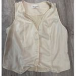 Cloth & Stone Seamed Vest
Cream Button Front Sleeveless Vest Top Women's Size S Photo 1