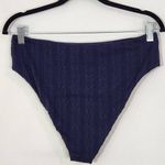  Navy Swim Bottom NWT Size Small Navy Andie Swim Bikini Bottom Photo 3