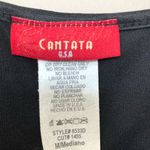 Cantata USA Vintage Black & Silver Sequin Mini Party Dress Size M Photo 3