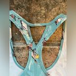 Calia by Carrie  Underwood Blue Floral "Garden Gate" Fitted Move Tank Top Shirt Photo 7