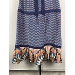 Tracy Reese Plenty  Multicolor Boho Strapless 100% Silk‎ Ruffle Hem Dress Size 4 Photo 5