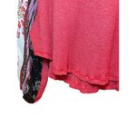 Free People  We the Free Women Small Blossom Thermal Top Red Bandana Sleeves Boho Photo 8